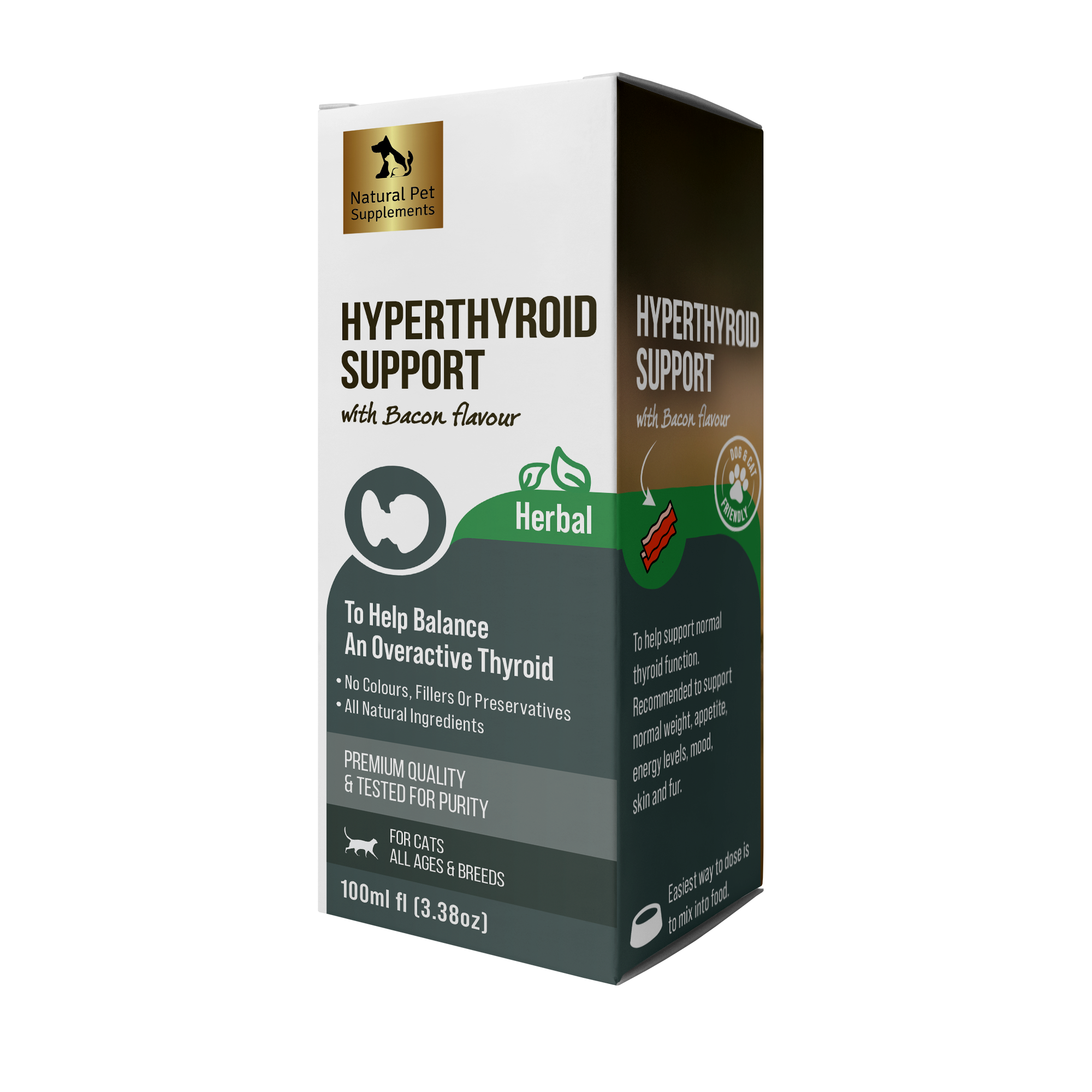 Hyperthyroid Support Herbal Tincture for Cats 100ml Natural Pet Supplements Australia